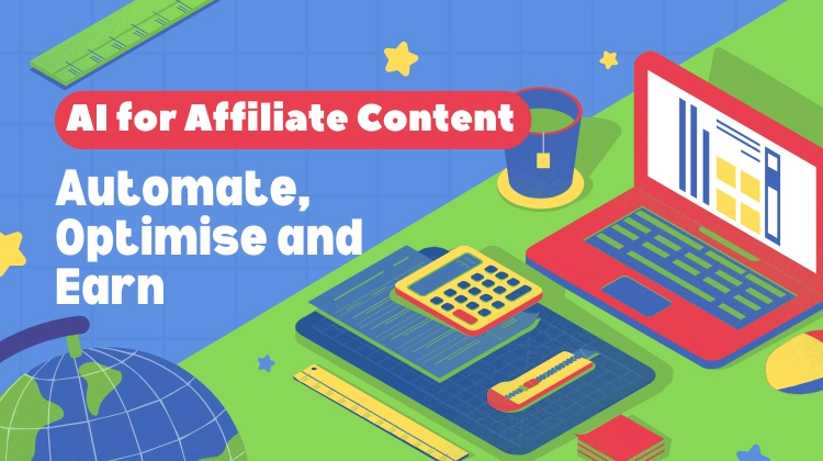 AI dashboard generating affiliate content and tracking performance
