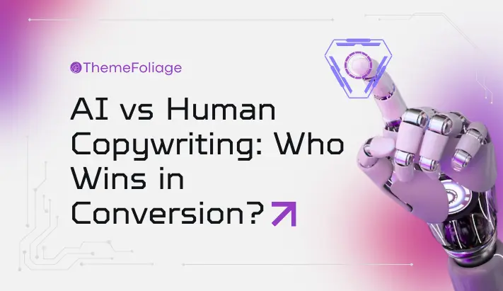 AI vs Human Copywriting A/B test results comparing conversions