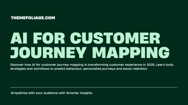 AI dashboard visualising customer journey touchpoints and predictive insights