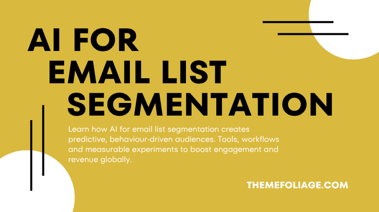 AI for Email List Segmentation