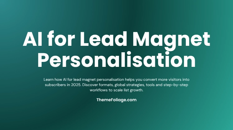 AI for Lead Magnet Personalisation
